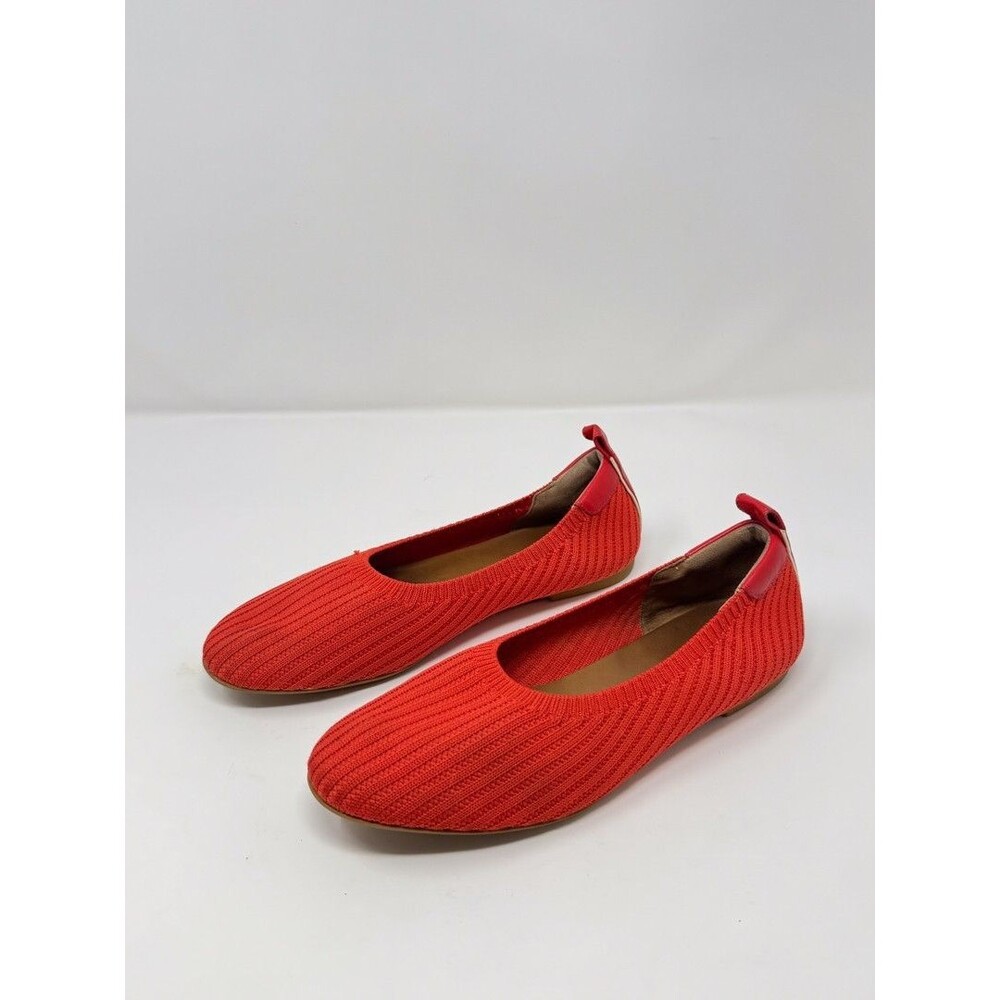 Everlane Red Knit Ballet Flats